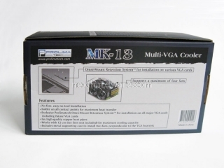 Prolimatech MK-13: Multi VGA Cooler 1. Prolimatech MK-13: Packaging & Bundle 2
