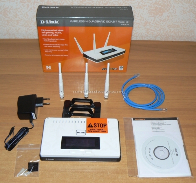 D-Link DIR-855 e DWA-160: Wireless alla massima potenza 1.Confezione e accessori 4