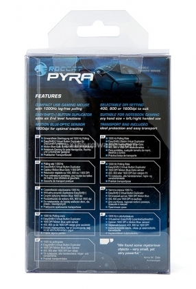 Roccat Pyra Mobile Gaming Mouse 1. Packaging e bundle 2