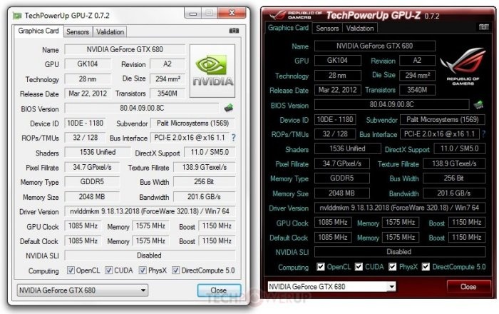 TechPowerUp rilascia gpu-z 0.7.2 TechPowerUp rilascia gpu-z 0.7.2