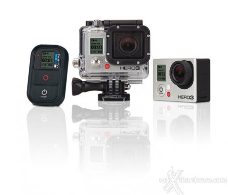 GoPRO hero 3, fullhd 60p, 2,7k 30p e 4k a 15fps a 449 euro