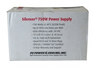 Pc Power&Cooling Silencer 750 Quad 1. Box & Specifiche tecniche 1