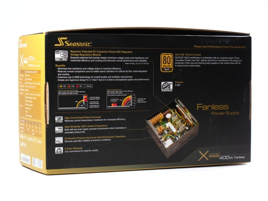 Seasonic X-400 Fanless 1. Box & Specifiche Tecniche 4