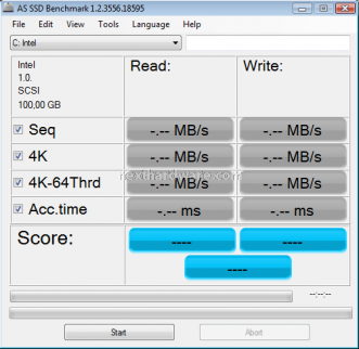 Corsair Force Series F100 10. Test: AS SSD BenchMark 1.43704 1