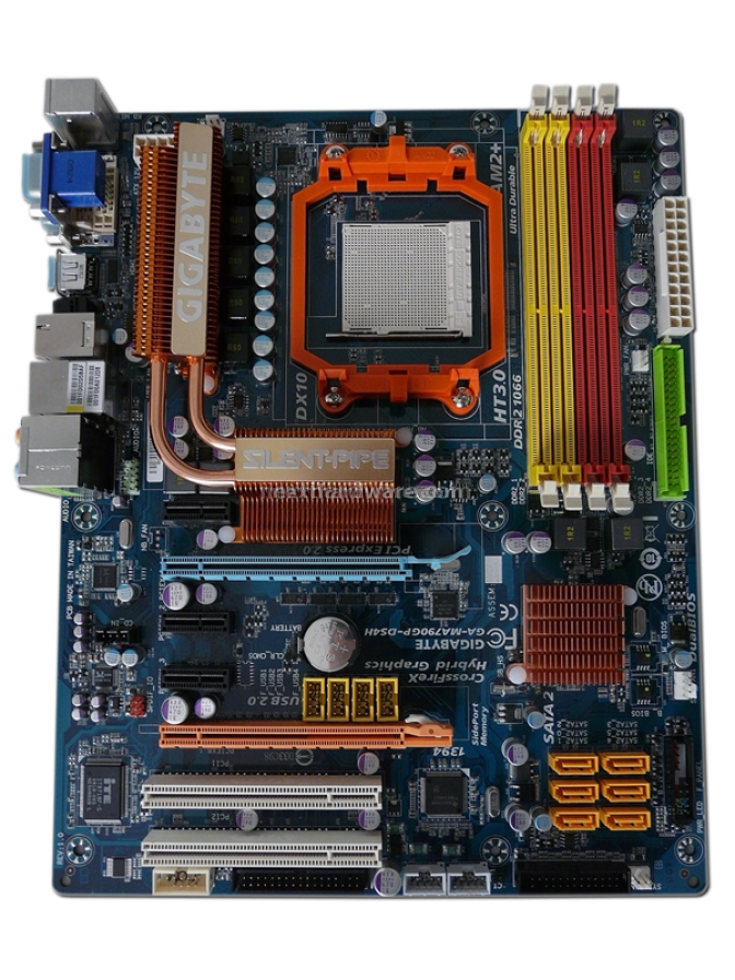 Gigabyte GA-MA790GP-DS4H: AM2+ con grafica integrata 2. Board layout 1