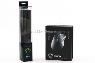 Mionix Mouse Saiph 3200 e Mouse pad Alioth 400 1.Packaging e bundle 1