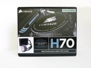 Corsair H70 e H50: due sistemi a liquido alla portata di tutti 1. Corsair H70 Packaging & Bundle 1