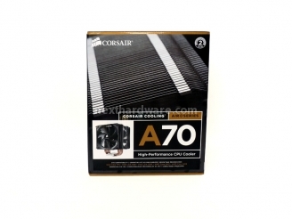 Corsair A70 e A50 : due dissipatori multipiattaforma dedicati all'overclock 1. Corsair A70 Packaging & Bundle 1