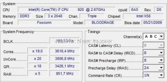 TEAM XTREEM LV 1600 TXD34096M1600HC6DC 3. Overclock del sistema Lynnfield 2