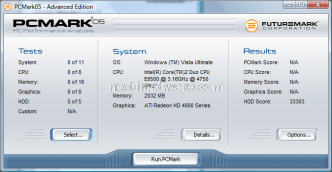 Corsair SSD P128 10. Test: PcMark 05 6