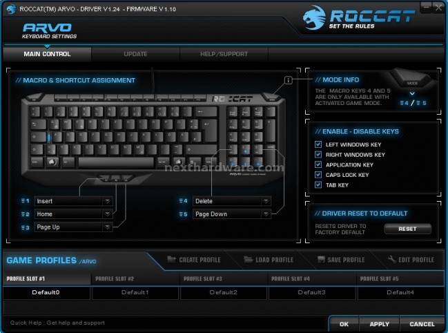 Roccat SDMS 10.Configurazione ARVO 2