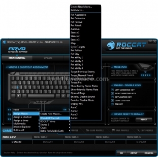 Roccat SDMS 10.Configurazione ARVO 3