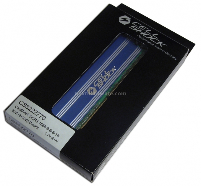 Cellshock DDR3-1866 8-8-8-16 2 - Presentazione delle memorie 1