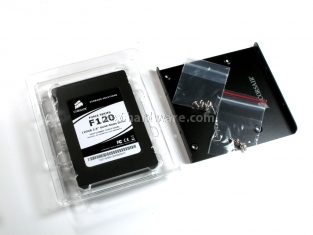Corsair Force F120 & Overprovisioning 1. SSD & Box 5