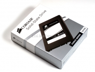 Corsair Force F120 & Overprovisioning 1. SSD & Box 2