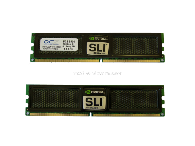 OCZ DDR2 PC2-8500 SLI-Ready Edition Dual Channel Presentazione delle memorie 1