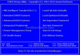 Gigabyte GA-X58A-UD7 4. Il bios ed il software di gestione 1
