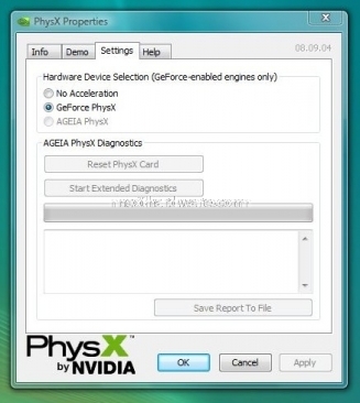 Zotac 9800GT AMP! - 9800GTX+ AMP! 2. PhysX by NVIDIA 2