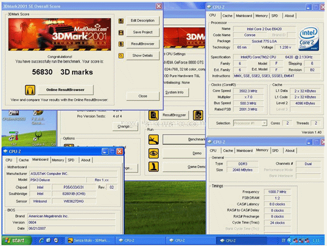 DDR3  1600 7-7-7@1.8v da Super Talent 7. Test Burn-up 1