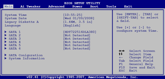 ASUS P5E64 WS Evolution: l'evoluzione della specie 4- Bios 1