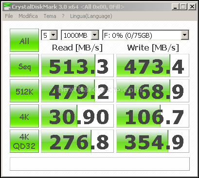 OCZ RevoDrive 80GB 10. Test: Crystal Disk Mark 3.0 3