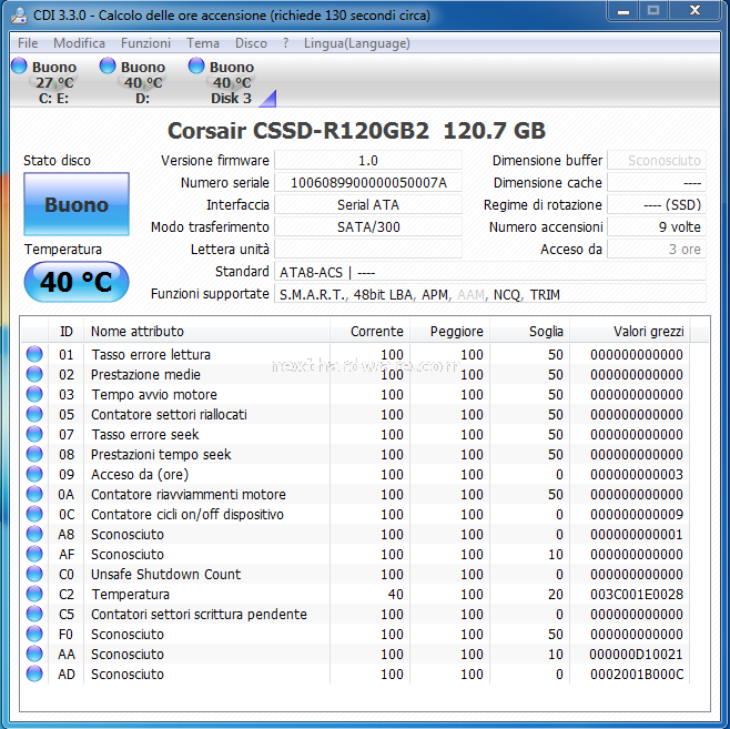 Corsair Reactor Series 120GB 4. Firmware & TRIM e Security Erase 2