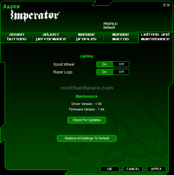 Razer Imperator 5. Driver 10