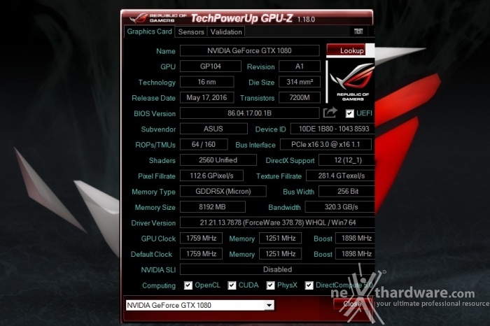 TechPowerUp rende disponibile GPU-Z 1.18.0 - Nexthardware