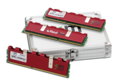 Presentato di recente, questo e' il kit three-channel fra i pi veloci presenti sul mercato, bassa latenza, CL6 e voltaggio in specifica Intel di soli 1,65V.