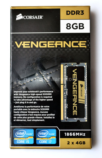 Corsair VENGEANCE SO-DIMM DDR3 8GB Kit 1. Presentazione del prodotto 1