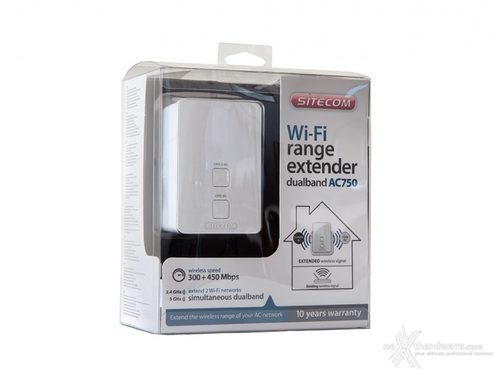 Sitecom WLX-5100 Extender & LN-555 Homeplug 1. Sitecom WLX-5100 - Confezione & Bundle 1
