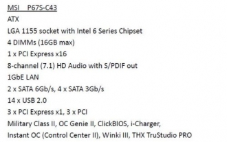 Tutte  le mainboard MSI per Sandy Bridge 14