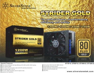 SilverStone presenta la linea Strider Gold 1