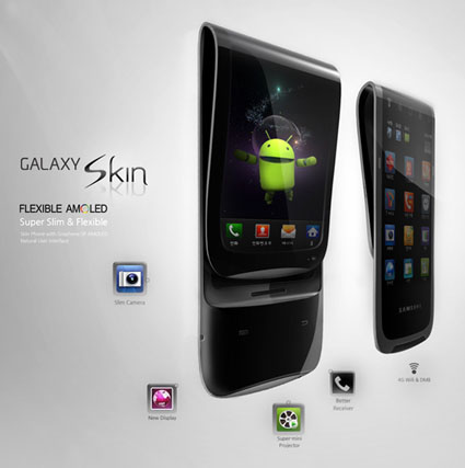 Samsung Galaxy Skin il primo concept di smartphone flessibile 3