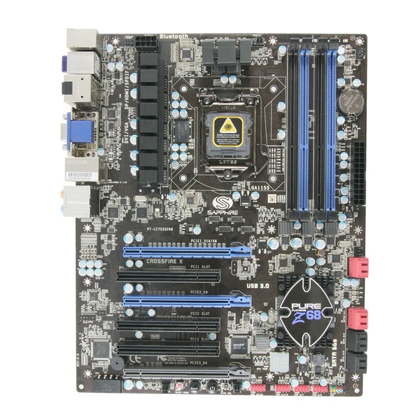 Sapphire ufficializza il lancio della motherboard Pure Platinum Z68 2