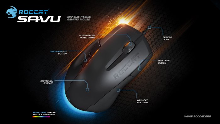 Roccat svela le caratteristiche del nuovo mouse Savu 1