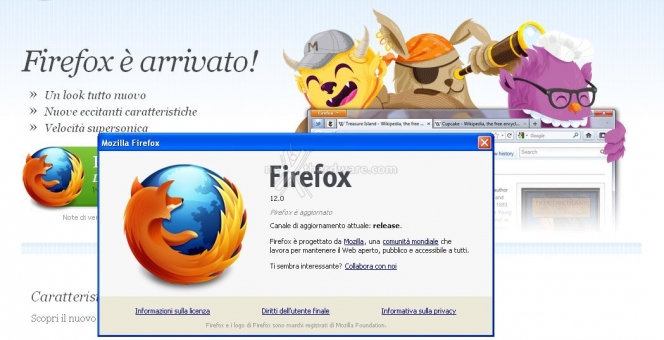 Mozilla rilascia ufficialmente Firefox 12 1