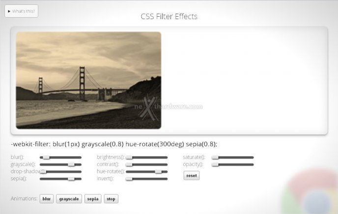 Filtri CSS sempre più veloci con Chrome 1