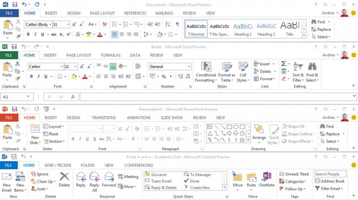 Disponibile la Preview di Microsoft Office 2013 2