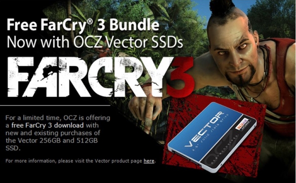 OCZ Technology regala Far Cry 3 a chi acquista un SSD Vector 1