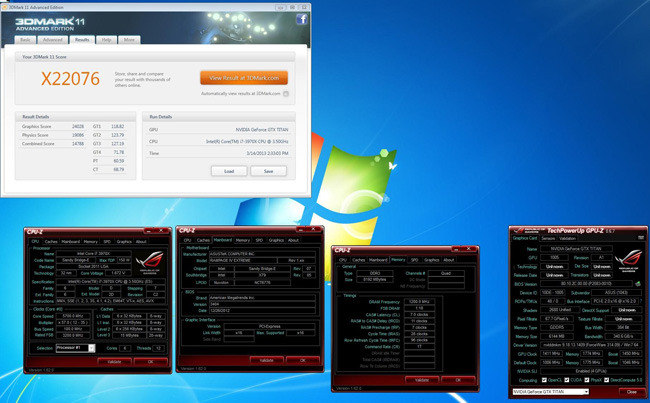 Stabiliti quattro W.R. al 3DMark utilizzando le ASUS GeForce GTX Titan 3