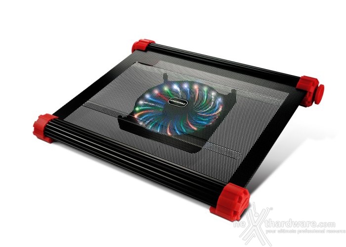 Enermax Aeolus Vegas, un cooling pad a quattro colori 1