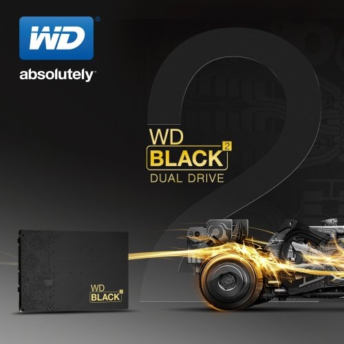 WD Black dual drive, HDD + SSD in soli 9,5