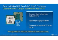 Frequenze operative da primato per i nuovi Haswell serie K di Intel, soprattutto con raffreddamento convenzionale.