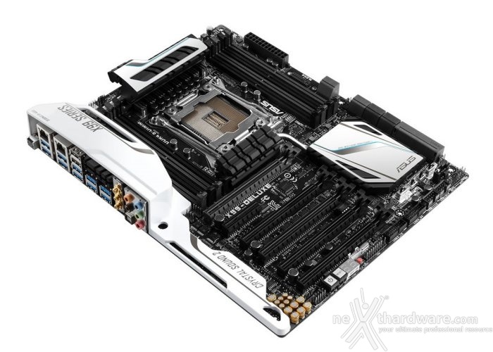 Prime immagini della ASUS X99 Deluxe 1