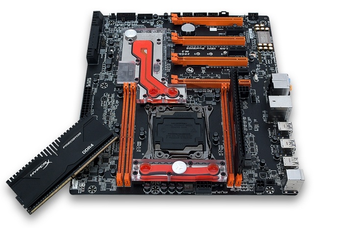 EK raffredda la GIGABYTE X99-SOC Champion 1