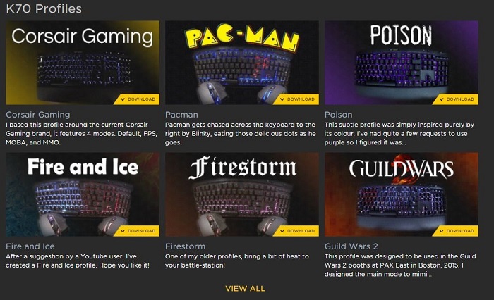 Corsair pubblica i migliori profili RGB per le sue tastiere 2