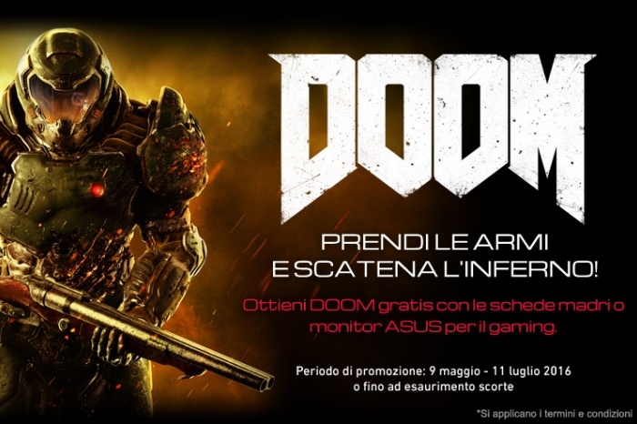 DOOM in bundle con schede madri e monitor ASUS 1