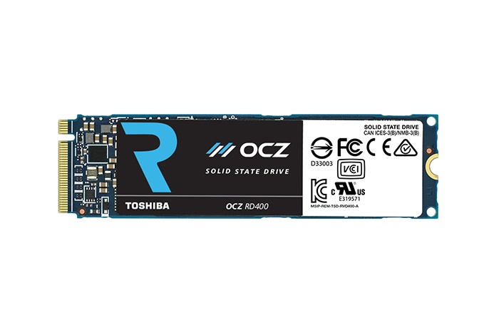 Toshiba lancia gli OCZ RD400 SSD NVMe 3