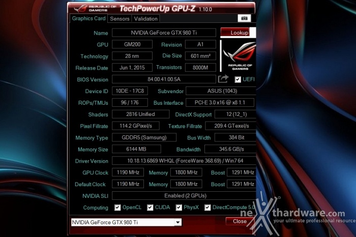 TechPowerUp rilascia GPU-Z 1.10.0 1
